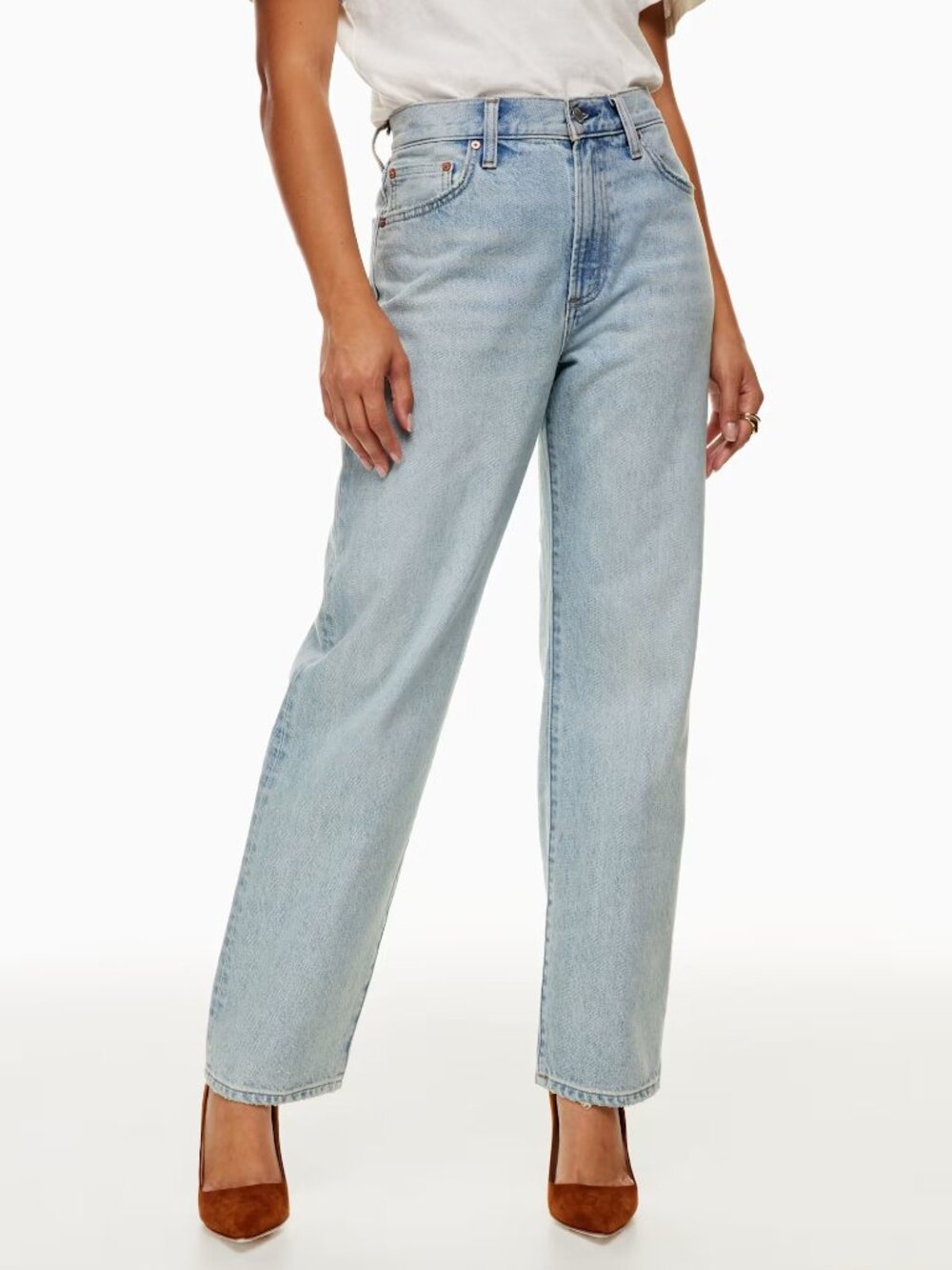 Aritzia Denim Forum The Marlo High Rise Loose in 9 Yrs Blondie Bleu, Size 23